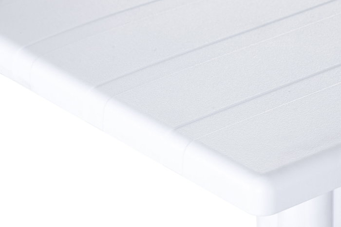 DKD Home Decor Mesa Terraza Y Jardin Blanco 70 x 70 x 75 cm Metal PP Reciclado DKD Home Decor Mesa Terraza Y Jardin Blanco 70 x 70 x 75 cm Metal PP Reciclado