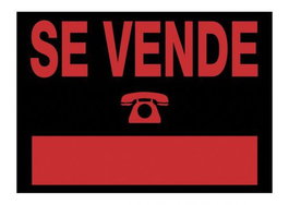 Cartel Anuncio Pvc 50X35 Se Vende