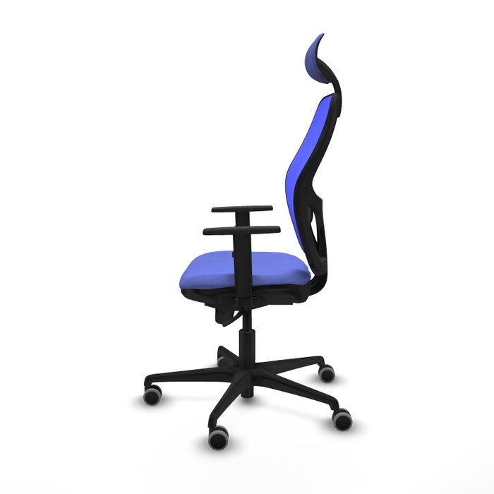 PIQUERAS Y CRESPO Silla de oficina Jorquera con mecanismo Sincro, Azul claro/Azul PIQUERAS Y CRESPO Silla de oficina Jorquera con mecanismo Sincro, Azul claro/Azul