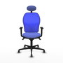 PIQUERAS Y CRESPO Silla de oficina Jorquera con mecanismo Sincro, Azul claro/Azul