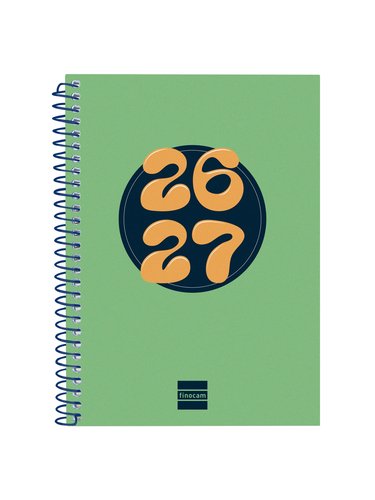 Finocam Agenda Escolar Catalan Cool 2026-27 Verde 8º Tapa Extra Dura Finocam Agenda Escolar Catalan Cool 2026-27 Verde 8º Tapa Extra Dura
