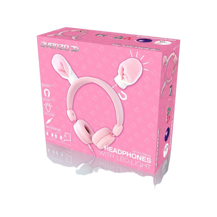 Avenzo Auriculares Infantiles Conejo Jack 3,5 mm