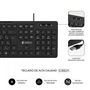 Subblim Teclado Business Slim Silencioso Negro USB