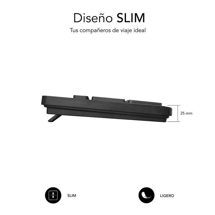 Subblim Teclado Business Slim Silencioso Negro USB Subblim Teclado Business Slim Silencioso Negro USB