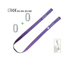 PONSA Kit Cinta 1,5M x 35mm con 2 Mosquetones