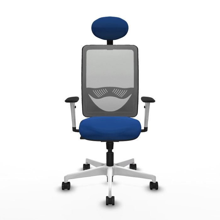 PIQUERAS Y CRESPO Silla de oficina Zulema con mecanismo Sincro, Azul y Gris PIQUERAS Y CRESPO Silla de oficina Zulema con mecanismo Sincro, Azul y Gris