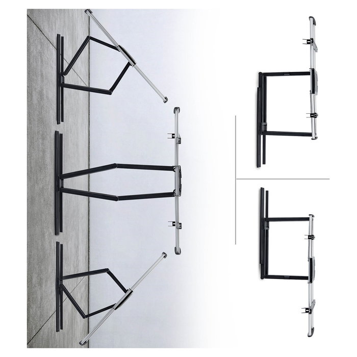 StarTech.com Soporte de Pared TV Ultra Delgado Articulado para Pantallas hasta 65" 165 cm y 45 kg, Perfil Bajo, VESA 600x400 mm, Inclinacion y Giro