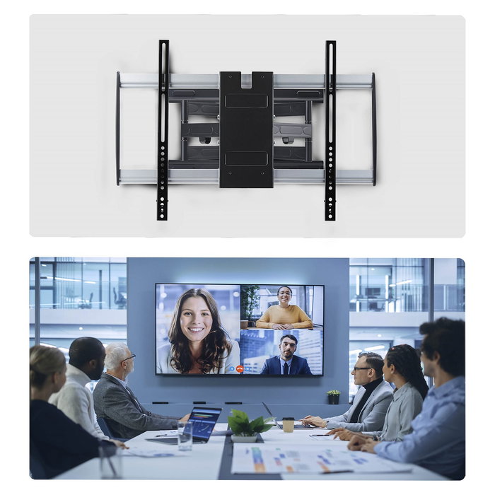 StarTech.com Soporte de Pared TV Ultra Delgado Articulado para Pantallas hasta 65" 165 cm y 45 kg, Perfil Bajo, VESA 600x400 mm, Inclinacion y Giro