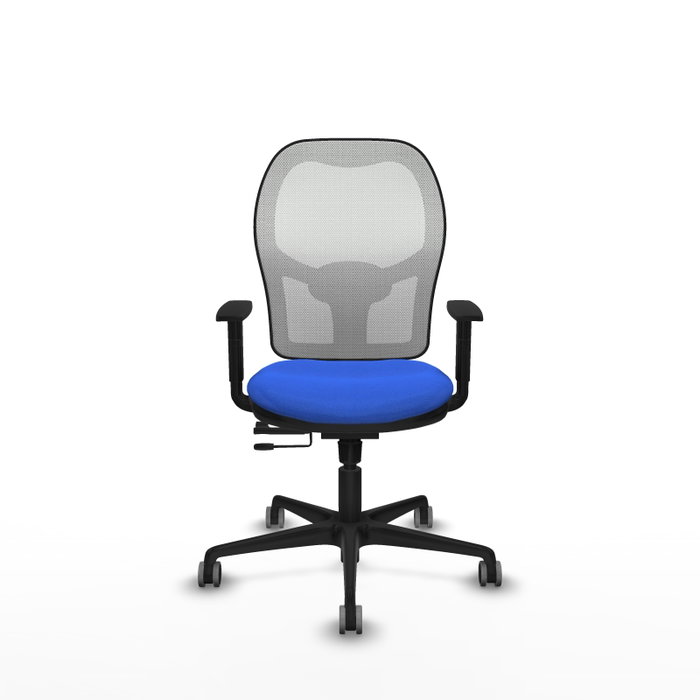 PIQUERAS Y CRESPO Silla de oficina Jorquera con mecanismo Sincro/Traslack, Azul y Blanco PIQUERAS Y CRESPO Silla de oficina Jorquera con mecanismo Sincro/Traslack, Azul y Blanco