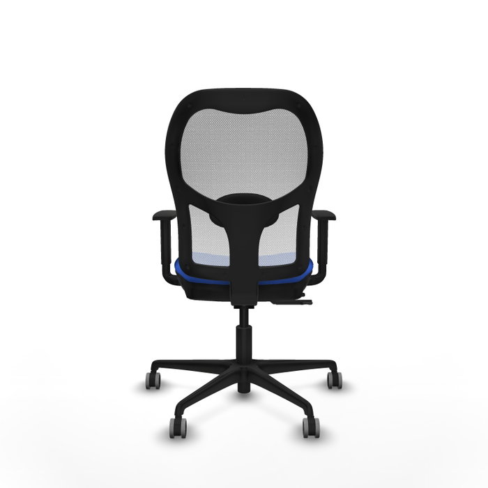 PIQUERAS Y CRESPO Silla de oficina Jorquera con mecanismo Sincro/Traslack, Azul y Blanco PIQUERAS Y CRESPO Silla de oficina Jorquera con mecanismo Sincro/Traslack, Azul y Blanco