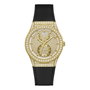 Guess GW0439L2 Reloj Analógico para Mujer con Correa de Silicona Negra