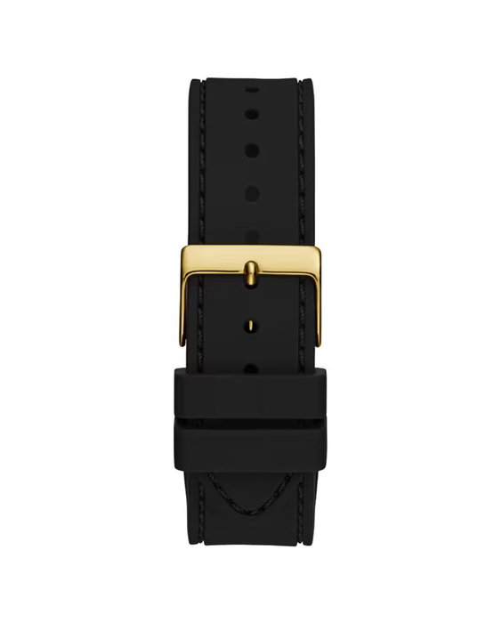 Guess GW0439L2 Reloj Analógico para Mujer con Correa de Silicona Negra