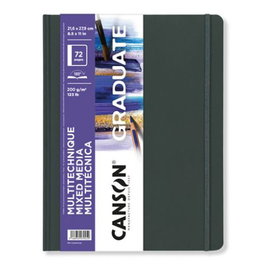 CANSON - GUARRO Cuaderno Mix Media Blanco 21,6x27,9 cm 36h 200g Grano Fino