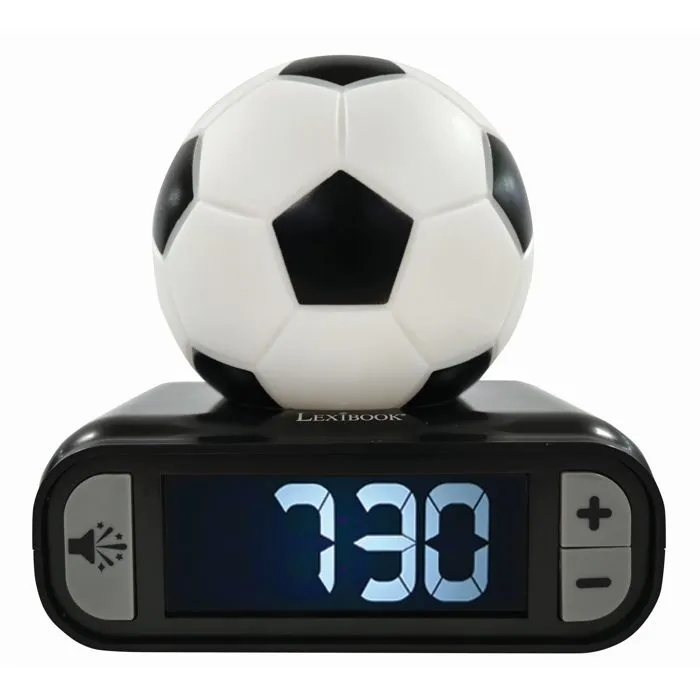 Lexibook Despertador Digital LEX3380743097800 con Luz Nocturna y Efectos de Sonido de Fútbol Lexibook Despertador Digital LEX3380743097800 con Luz Nocturna y Efectos de Sonido de Fútbol