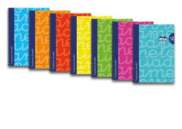 Lamela Bloc Tapa Forrada Fº 80H Cuadrovia 5 Mm Surtido (6 Col.) (Set de 6)