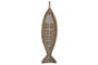DKD Home Decor Centro Mesa Natural Blanco 17.5 x 4 x 59 cm (2 Unidades)