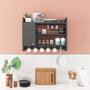 Hanah Home Estantería de Cocina Antracita 85x15x65 cm