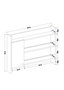 Hanah Home Estantería de Cocina Antracita 85x15x65 cm