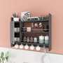 Hanah Home Estantería de Cocina Antracita 85x15x65 cm