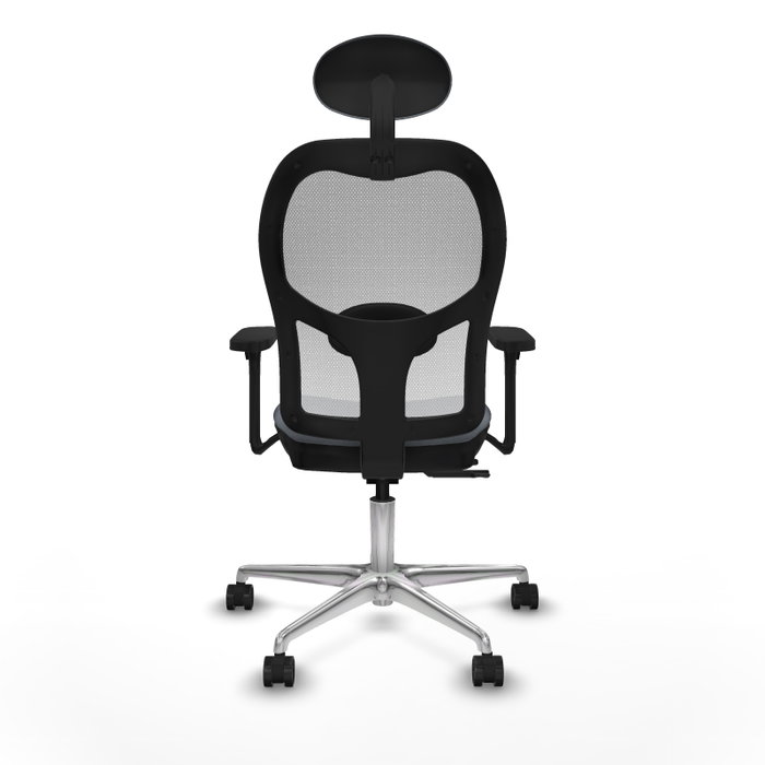 PIQUERAS Y CRESPO Silla de oficina Jorquera Gris/Blanco con Mecanismo Sincro/Traslack