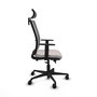 PIQUERAS Y CRESPO Silla de oficina Haches con mecanismo Sincro/Traslack Blanco y Gris