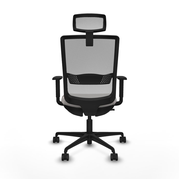 PIQUERAS Y CRESPO Silla de oficina Haches con mecanismo Sincro/Traslack Blanco y Gris