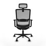 PIQUERAS Y CRESPO Silla de oficina Haches con mecanismo Sincro/Traslack Blanco y Gris