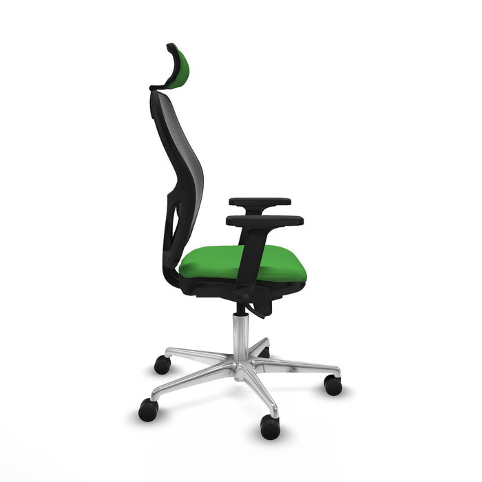 PIQUERAS Y CRESPO Silla de oficina Jorquera con mecanismo Sincro, verde y negro PIQUERAS Y CRESPO Silla de oficina Jorquera con mecanismo Sincro, verde y negro