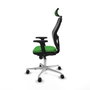 PIQUERAS Y CRESPO Silla de oficina Jorquera con mecanismo Sincro, verde y negro