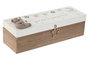 DKD Home Decor Caja de Madera 24x8x7 Beige
