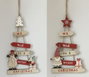DKD Home Decor Decoración Colgante de Madera Árbol Surtido