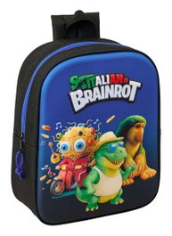 Safta Mochila de Guardería 3D Brainrot 22x27x10cm