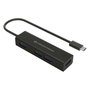 Conceptronic HUBBIES07B Hub USB-C a 4 puertos USB 3.0 Negro