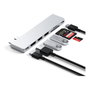 Satechi USB-C Pro Hub Slim Adapter, Silber, ST-HUCPHSS