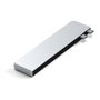 Satechi USB-C Pro Hub Slim Adapter, Silber, ST-HUCPHSS