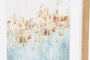 DKD Home Decor Cuadro Abstracto Azul Marron Cristal y Ps 2.5 x 40 x 30 cm (6 Unidades)