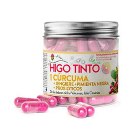TUNO CANARIAS Higo Tinto Con Curcuma Jengibre Pimienta Negra 90 Cápsulas