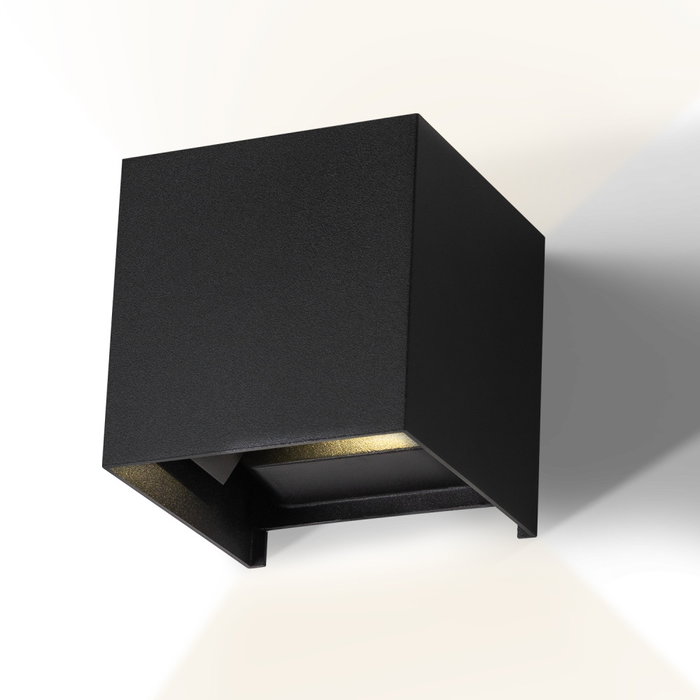 Aplique LED para Exterior 2x5W 100Lm/W IP65 Negro 4000K