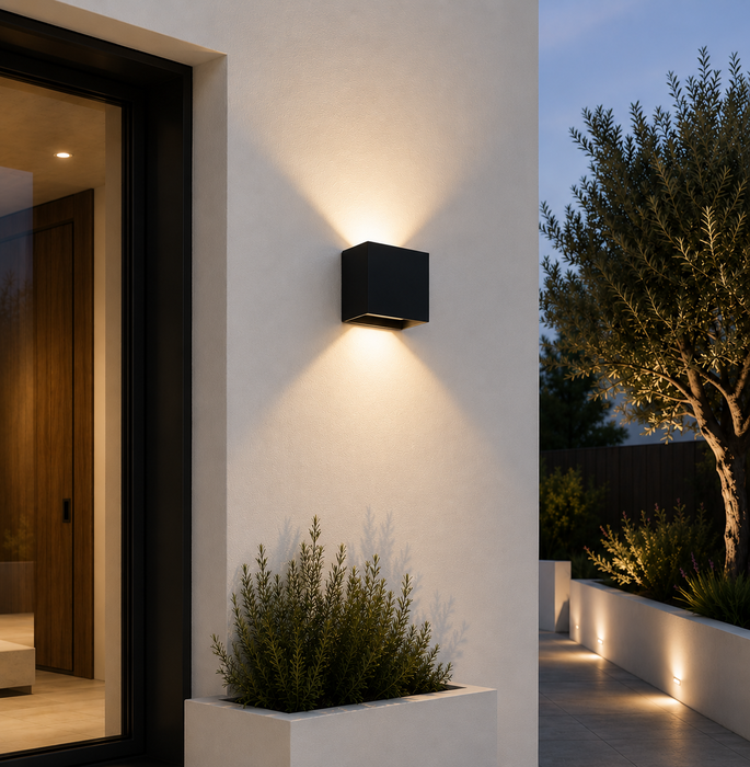 Aplique LED para Exterior Negro 4000K IP65 Aplique LED para Exterior Negro 4000K IP65