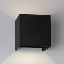 Aplique LED Exterior 2x5W 100Lm/W IP65 Negro 4000K [HO-APL06-IP65-B-W]