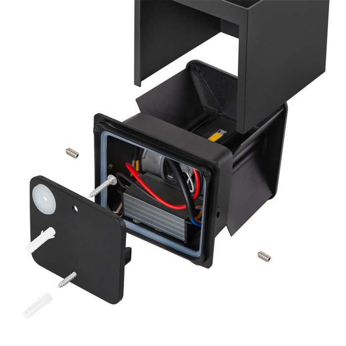 Aplique LED para Exterior 2x5W 100Lm/W IP65 Negro 4000K