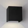 Aplique LED Exterior 2x5W 100Lm/W IP65 Negro 4000K
