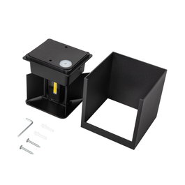 Aplique LED para Exterior 2x5W 100Lm/W IP65 Negro 4000K