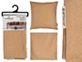 Giftdecor Funda Cojin Cremallera 60x60 cm Beige Poliester Algodon 65% 35% (Set de 24)