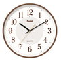 SAMI Reloj de Pared HQ Taiwan RED, 30 cm, Madera de Nogal