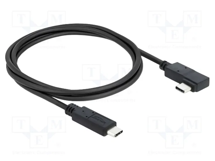 DeLOCK 81709 Cable Coaxial USB4 40 Gbps con Conector USB-C Angular, 0,5 m DeLOCK 81709 Cable Coaxial USB4 40 Gbps con Conector USB-C Angular, 0,5 m
