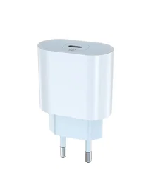Eightt ECW-20W Cargador de Pared USB-C para Smartphone, 20W Máximo, Blanco