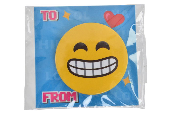 DKD Home Decor Pines Metálicos Emoticonos Amarillo Surtido de 9