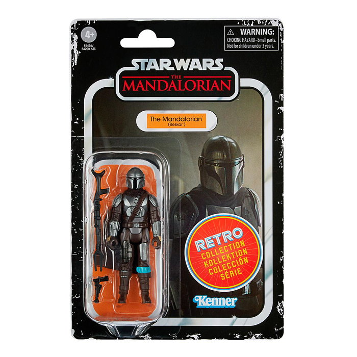 Hasbro Figura Retro The Mandalorian Star Wars F4456 Coleccionable 9.5cm con Accesorios