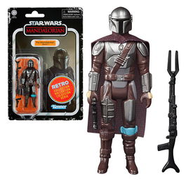 Hasbro Figura Retro The Mandalorian Star Wars F4456 Coleccionable 9.5cm con Accesorios